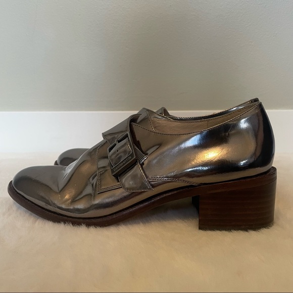 Louise et Cie "Faron" Monk Metallic Strap Shoe - Picture 5 of 11